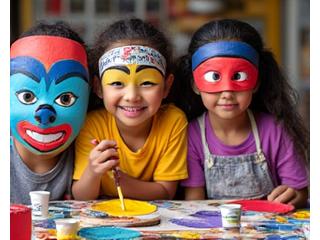 Paper mache Filipino masks